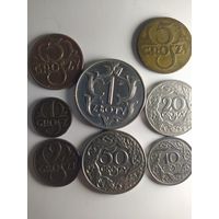 ЛОТ МОНЕТ польша 1920-1930 годы