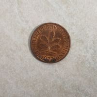1 пфенниг 1977 F ФРГ Германия