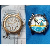 Двое редких часов Луч, состояние! С рубля