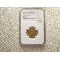 1 дукат ,  Россия  ,   Санкт-Петербург , Александр 1 ,   1814  г,   NGC AU55