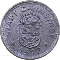 РАСПРОДАЖА!!! - ГЕРМАНИЯ ДАРМШТАДТ 10 пфеннигов 1917 год