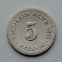 Германия 5 пфеннигов, 1875 F