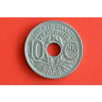Франция 10 сантимов 1918 с 1 руб