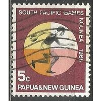 Папуа Новая-Гвинея. Южно-Тихоокеанские спортигры. Дискобол. 1966г. Mi#99.