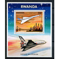 Руанда - 1978г. - История авиации - 1 блок - полная серия, MNH [Mi bl. 84]. #O-Bl-Z-2-10