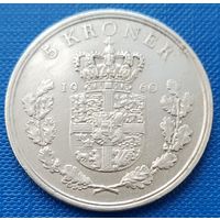 Дания 5 крон 1960 г.