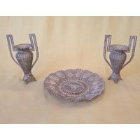 Ваза,тарелка,скань, филигрань.