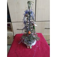 СССР белочка 31см.с игрушками СССР стекло пластмасс.