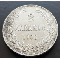 2 марки 1908  для Финляндии ( Николай Второй).UNC , тираж 124 935 шт.