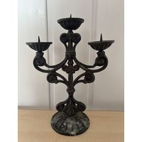Подсвечник на 3 свечи металл лёгкий