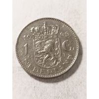 Нидерланды 1 гульден 1969