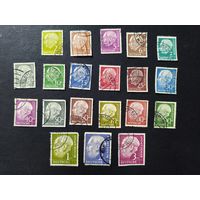 Германия 1954. Профессор, доктор Теодор Хойс (1884-1963), 1-й президент Германии. Полная серия