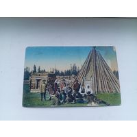 Открытка Летнее жилище якутов , до 1917 года