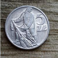 Werty71 Польша 5 злотых 1960 Рыбак