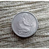 Werty71 Германия ФРГ 50 пфеннигов 1950 G