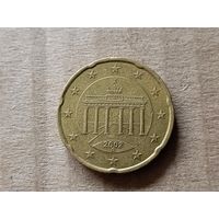 Германия 20 евроцентов, 2002"G". (-U)