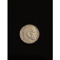 Монета редкая рейх 1938 , серебро, экспресс аукцион, с рубля три дня