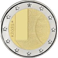 Финляндия 2 евро 2025 Дипломатия и внешняя политика  UNC из ролла