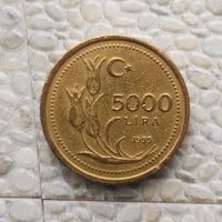 5000 лир 1995 года. Турция. Турецкая республика. Родная патина!