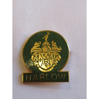 Значок. Знак. "Harlow". "Харлоу". Англия. Великобритания. м