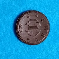 1 марка (1921г.) Саксония. Фарфор.Расспродажа! UNC.