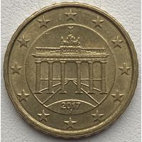 Германия 10 евроцентов 2017 г. J