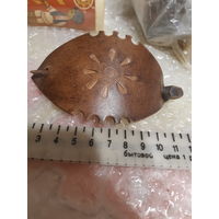 Заколка для волос натуральная кожа