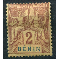 Французские колонии - Бенин - 1894г. - аллегория, 2 с - 1 марка - MH [Mi 31]. #4-W1-121-A-1