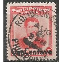 Филиппины. Марсель Д.Пилар. Писатель. Надпечатка нового номинала. 1959г. Mi#623.
