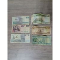 Лот банкнот. Банкноты.