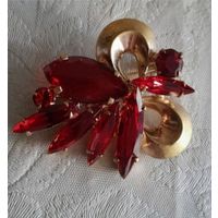 Винтажная брошь. Чехословакия.