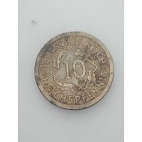 Германия 10 пфеннигов  1930 года . F