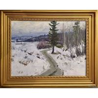 Азгур Г.Г;30/40см;1954г;"Зимняя дорожка";к/м