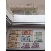 Банкноты Республики Беларусь образца 2000 года. С рубля.