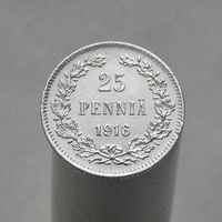 25 пенни 1916 КНЯЖЕСТВО ФИНЛЯНДИЯ составе РИ