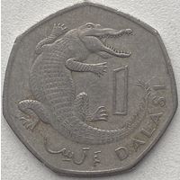 Гамбия 1 даласи 1998 г.