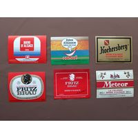 Французские пивные этикетки по два рубля, цена за 1 шт., ю-535-2 (3712)