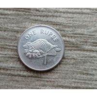 Werty71 Сейшельские острова Сейшелы 1 рупия 2010 Раковина Харония Тритон