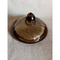 Крышка масленки или сахарницы Неман СССР коричневая