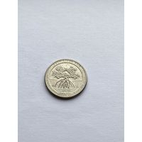 25 центов 2020 г., Национальный исторический парк и экологический заповедник Бухта Соленой реки, Американские Виргинские острова, США