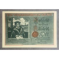Нотгельд 10 пфеннигов 1921 год. Альштедт. Веймарская республика