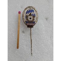 Знак ФРГ. Чемпион Баварии по стрельбе с пистолета. 1965 г. тяжелый