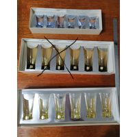 Наборы стеклянных стаканов 50 и 75г СССР Неман з-д. В родной упаковке 1975г.в.