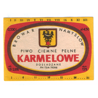 Этикетка пива Karmelowe Польша П742