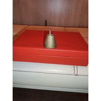 Латунная, коллекционная миниатюра "Колокольчик", высота 4 см.