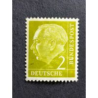 Германия 1954. Профессор, доктор Теодор Хойс (1884-1963), 1-й президент Германии
