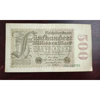 1923 год Германия 500 000 000 марок