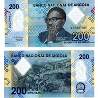 Ангола 200 кванза образца 2020 года UNC pw160 серия В
