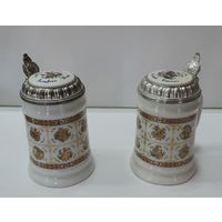 Кружечки фарфоровые коньячные (ликёрные) "Знаки Зодиака". Германия - 2 шт. Высота 8 см.