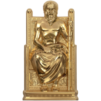 Острова Кука 20 долларов 2022г. "Зевс. 3D". 24K Gilded. Монета в подарочном футляре; сертификат; номер монеты на аверсе; коробка. СЕРЕБРО 93,30гр.(3 oz).